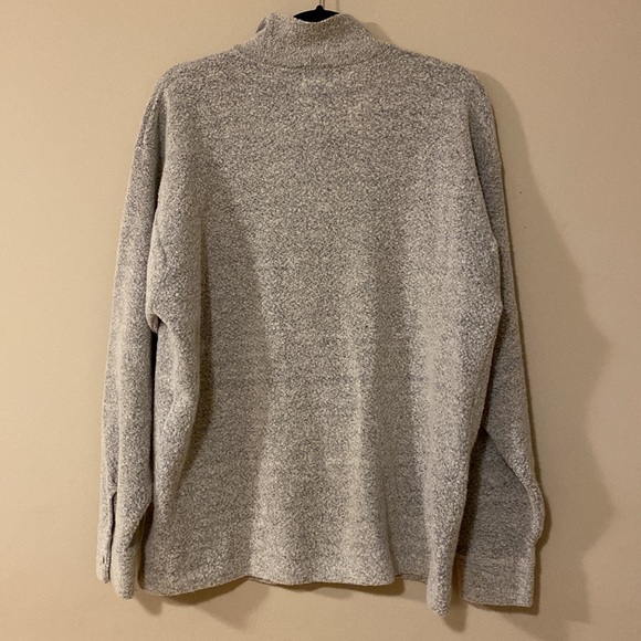 [L] Wool Blend Shirt Jacket Button Up | Gray - Picture 2 of 5